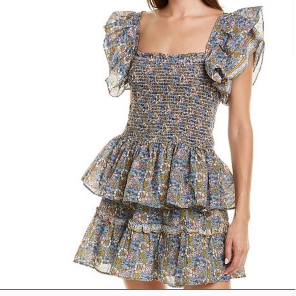 2 piece floral skirt and top set